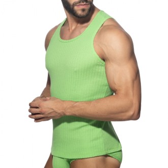 Addicted AD1378 Puff Tank Top Lemon Green