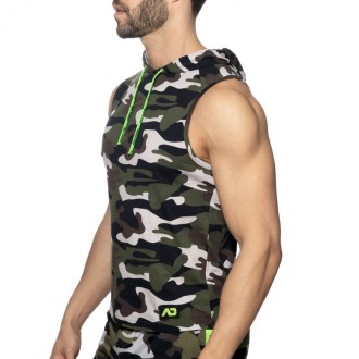 Addicted AD1001 Band Cotton Hoody Camouflage