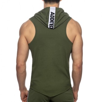 Addicted AD1001 Band Cotton Hoody Khaky