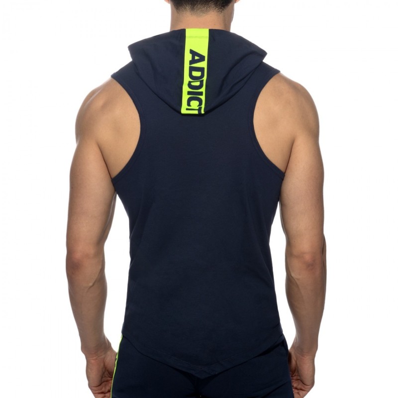 Addicted AD1001 Band Cotton Hoody Navy Addicted AD1001 Band Cotton Hoody Navy