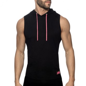 Addicted AD1001 Band Cotton Hoody Black