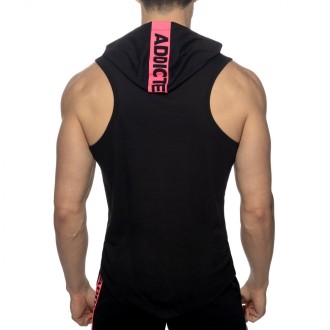 Addicted AD1001 Band Cotton Hoody Black