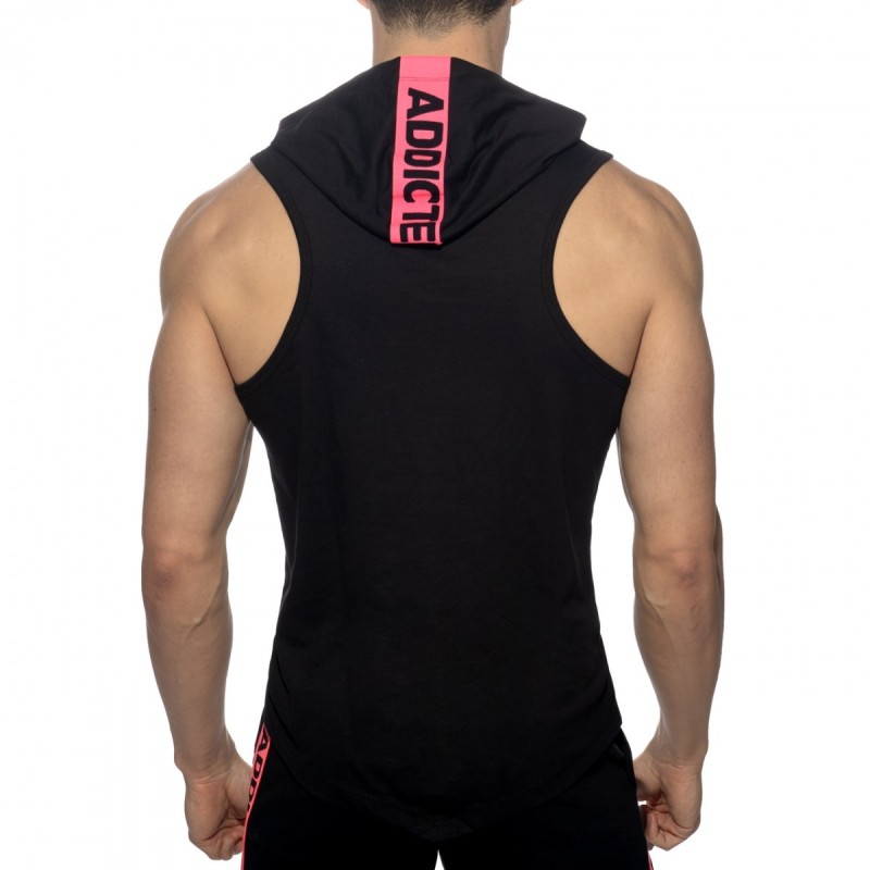 Addicted AD1001 Band Cotton Hoody Black