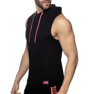 Addicted AD1001 Band Cotton Hoody Black