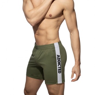 Addicted AD1437 Band Shorts Khaky