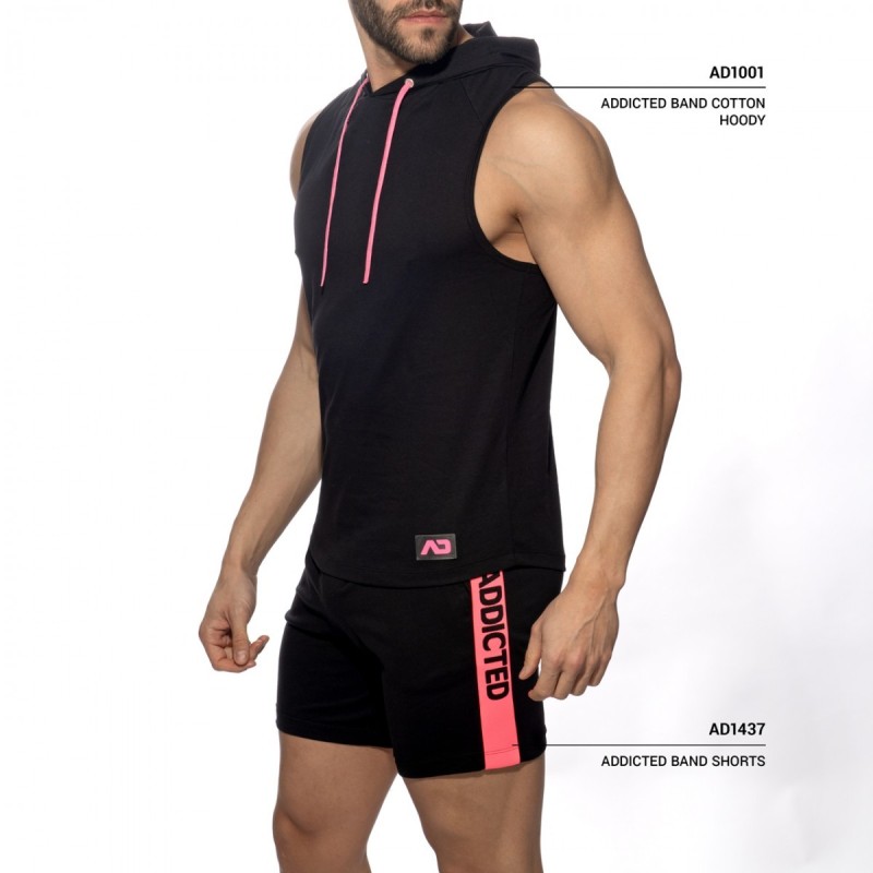 Addicted AD1437 Band Shorts Black