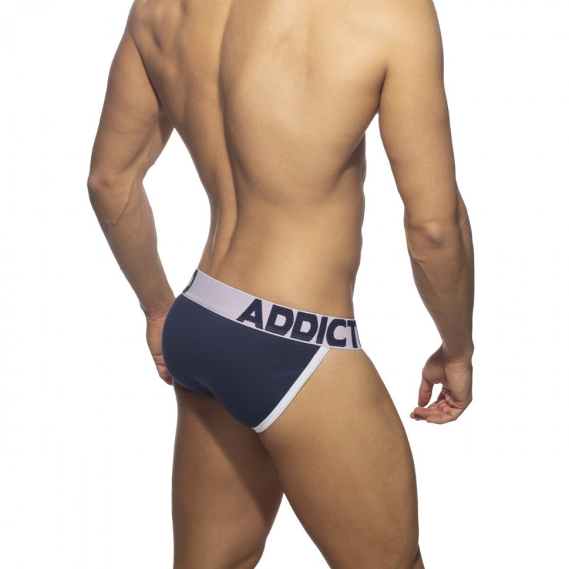 Addicted Open Fly Cotton Bikini white | BiBo Fashion