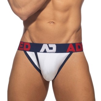 Addicted Open Fly Cotton Bikini navy | BiBo Fashion