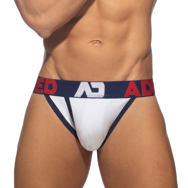 Addicted Open Fly Cotton Bikini navy | BiBo Fashion