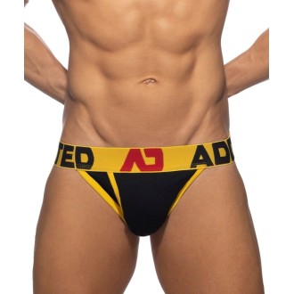 Addicted Open Fly Cotton Bikini yellow | BiBo Fashion