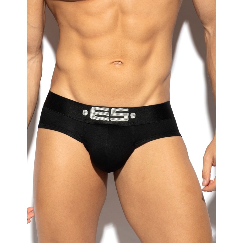 ES Collection UN115 Basic Modal Push Up Brief Black