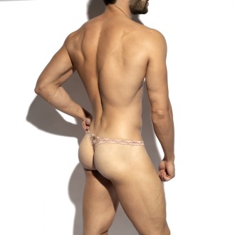 ES Collection UN678 Metallic Bloom Thong Pink
