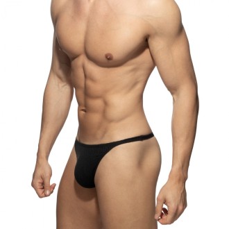 Addicted AD1451 Puff Thong Black