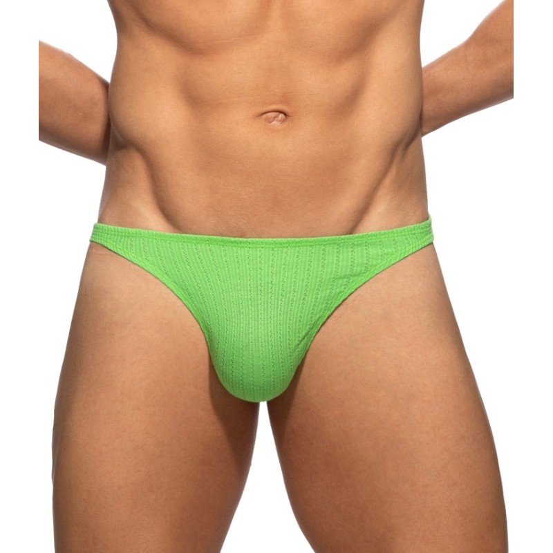 Addicted AD1451 Puff Thong Lemon Green