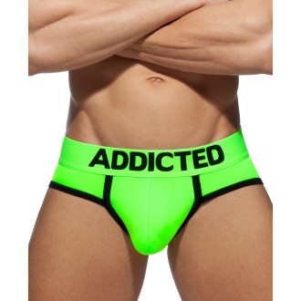 Addicted AD917 Neon Cockring Swimderwear Brief Neon Green