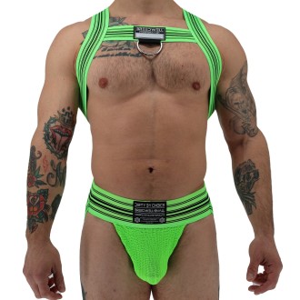 BREEDWELL Cumdump Bulldog Harness Neon Green