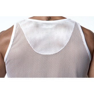 PUMP 14034 White Mesh Tank Top PUMP 14034 White Mesh Tank Top