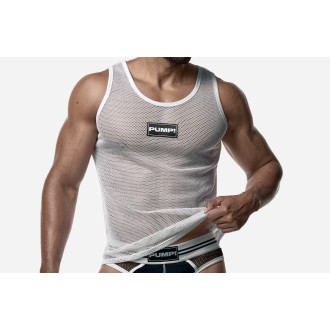 PUMP 14034 White Mesh Tank Top