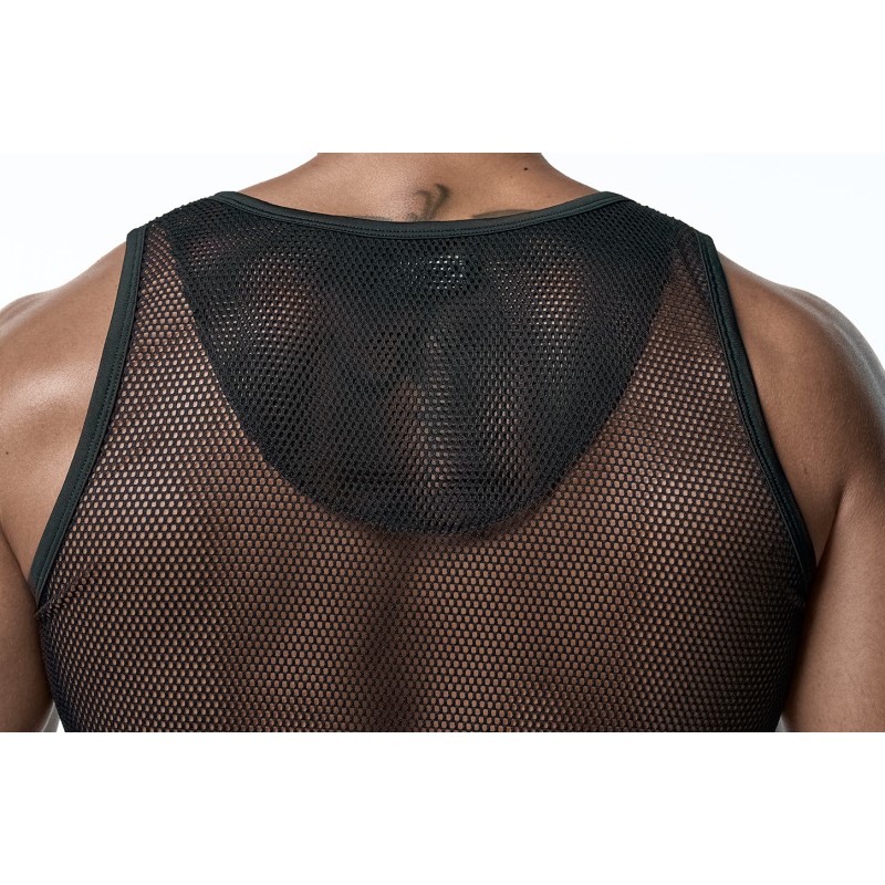 PUMP 14035 Black Mesh Tank Top