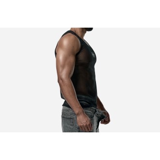 PUMP 14035 Black Mesh Tank Top