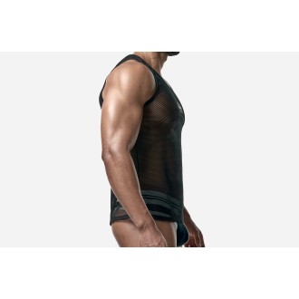 PUMP 14035 Black Mesh Tank Top