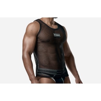 PUMP 14035 Black Mesh Tank Top