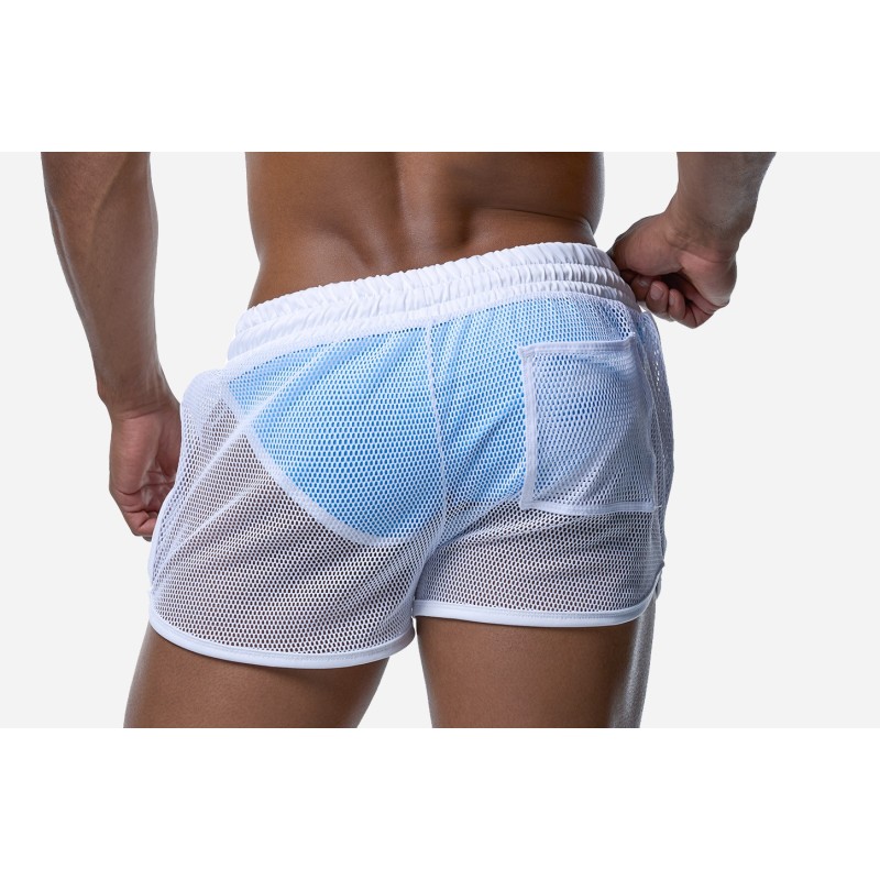 PUMP 13040 White Mesh Short