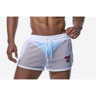 PUMP 13040 White Mesh Short