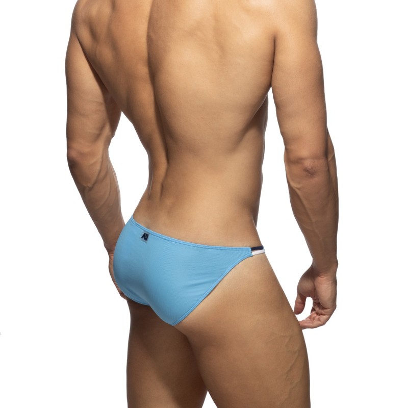 Addicted AD1463 Sexy Rib Bikini Brief Sky Blue