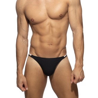 Addicted AD1464 Sexy Rib Thong Black