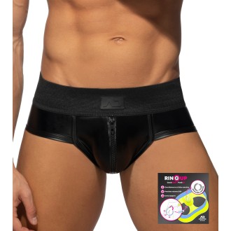 AD Fetish ADF136 Front & Back Zip Rub Brief