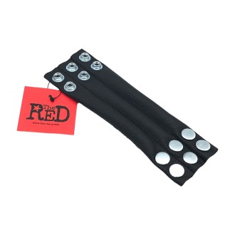 Red Leather Adjustable Leather Ballstretcher 190 gr - Black