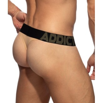 Addicted AD1449 Naked Feeling Thong Black