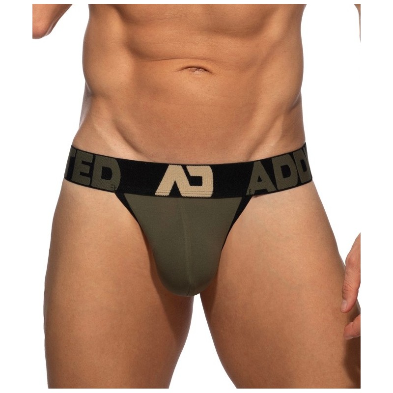 Addicted AD1449 Naked Feeling Thong Kaki