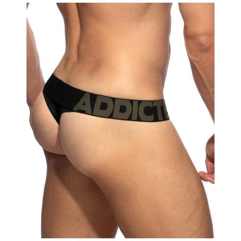 Addicted AD1449 Naked Feeling Thong Kaki