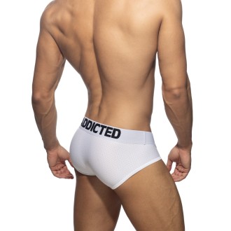 Addicted Push Up Mesh Brief white | BiBo Fashion
