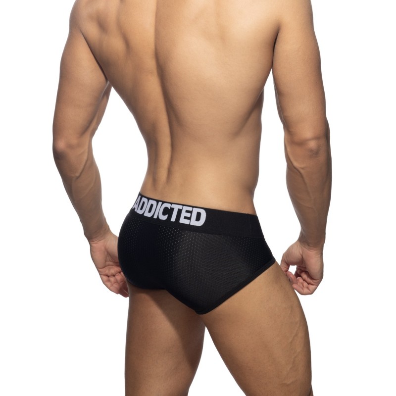 Addicted Push Up Mesh Brief black | BiBo Fashion