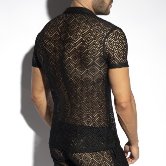 ES Collection SHT027 Ibiza Retro Shirt Black