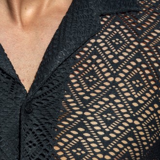 ES Collection SHT027 Ibiza Retro Shirt Black