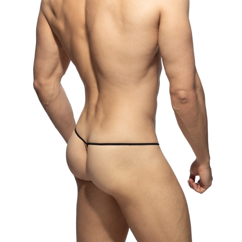 Addicted AD1462 Chevron G-String Black