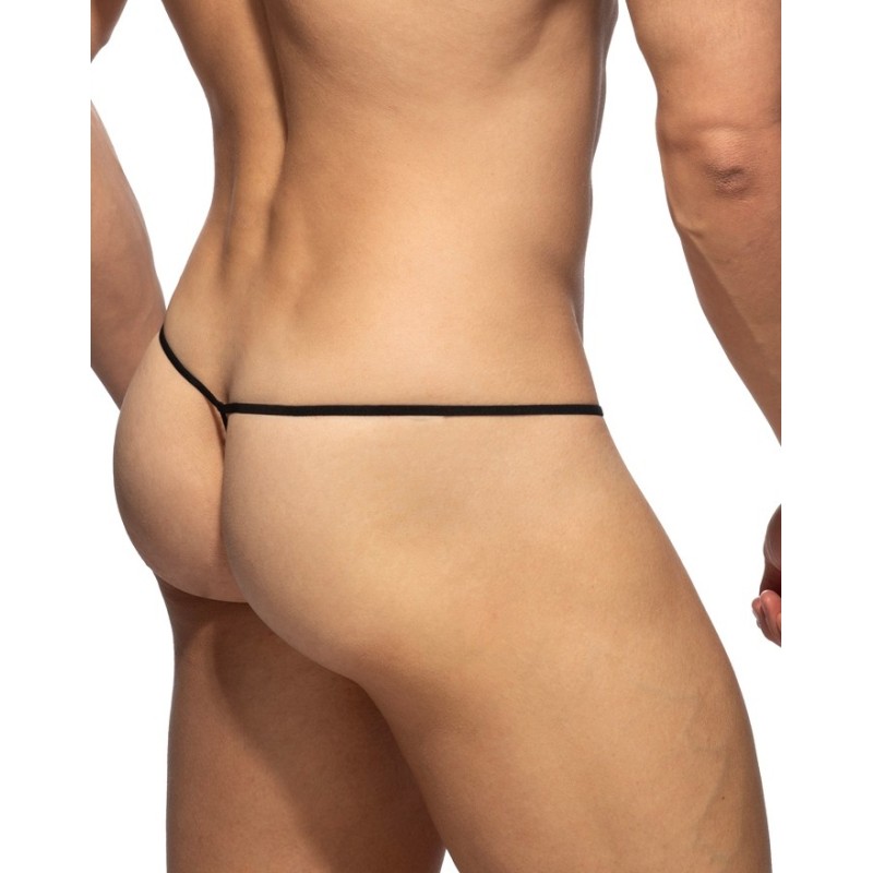 Addicted AD1462 Chevron G-String Black