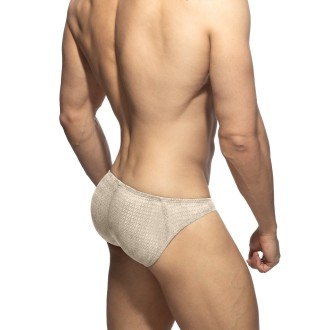 Addicted AD1459 Chevron Bikini Brief Beige