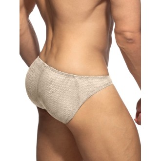 Addicted AD1459 Chevron Bikini Brief Beige
