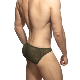 Addicted AD1459 Chevron Bikini Brief Kaki