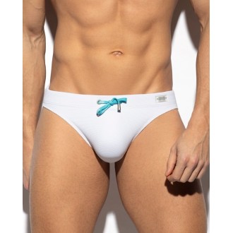ES Collection 2106 Pique Swim Bikini White