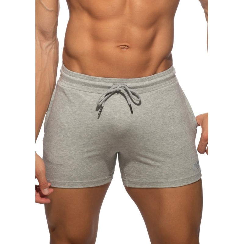 Addicted AD1482 AD Cotton Gym Shorts Heather Grey