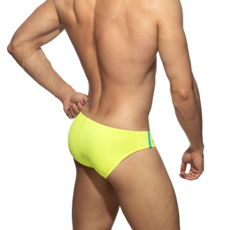 Addicted ADS005 Low Cut Sports Swim Brief Neon Yellow