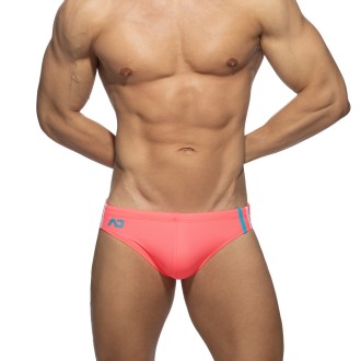 Addicted ADS005 Low Cut Sports Swim Brief Neon Pink