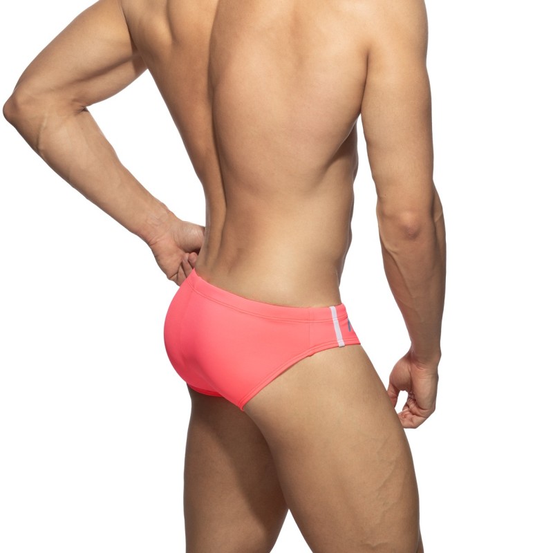 Addicted ADS005 Low Cut Sports Swim Brief Neon Pink