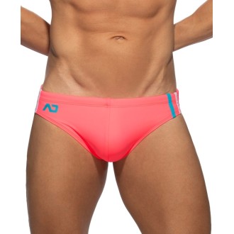 Addicted ADS005 Low Cut Sports Swim Brief Neon Pink